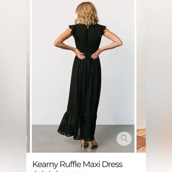 NWT Baltic Born Kearney Ruffle Maxi dress M - Picture 5 of 7